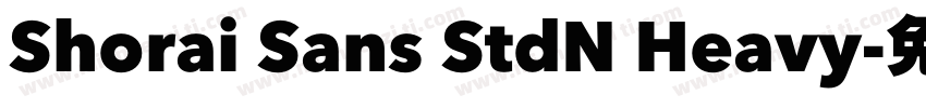 Shorai Sans StdN Heavy字体转换